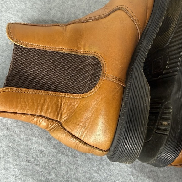 Dr Martens Cognac Flora Chelsea Pull On Boots Distressed Womens US 6 Two Toned - Picture 10 of 16
